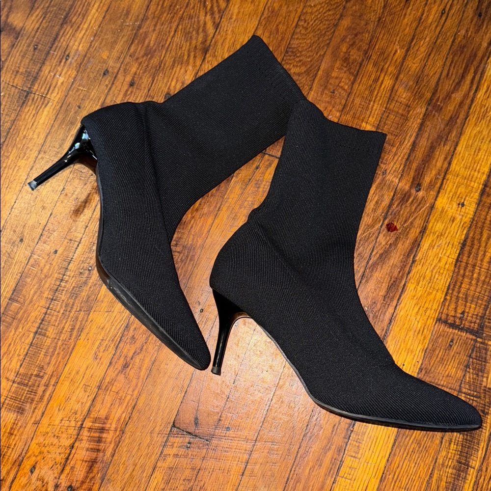 DONATED! 3 for $20 Black Knit Pointed Toe Sock Boots